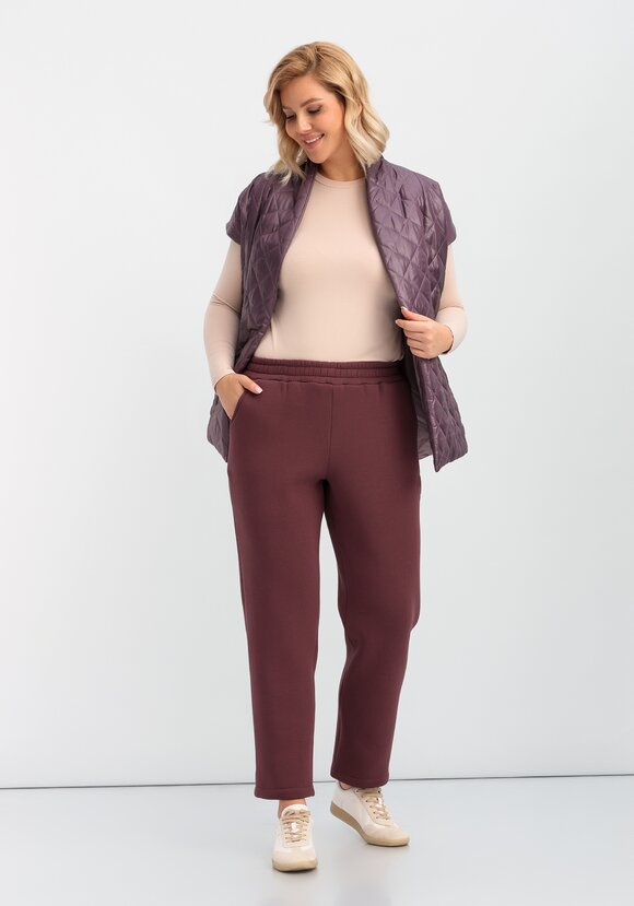 Брюки прямые утеплённые шир.  580, рис. 2