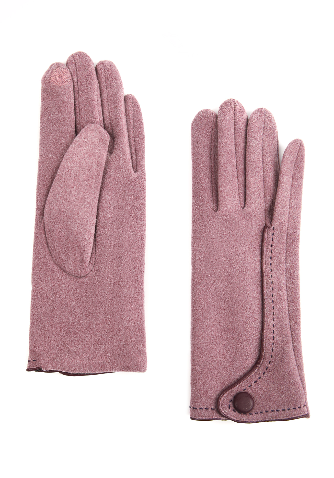 Перчатки с контрастным кантом