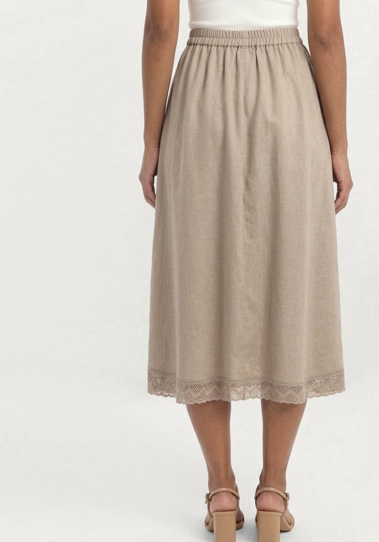 Юбка изо льна Магия кружева шир.  750, рис. 11