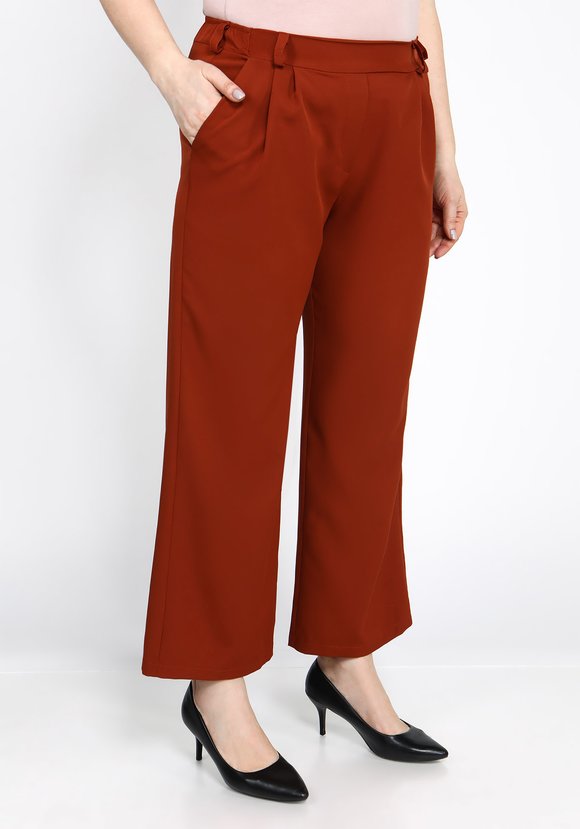 Брюки широкие на резинке с защипами шир.  580, рис. 1