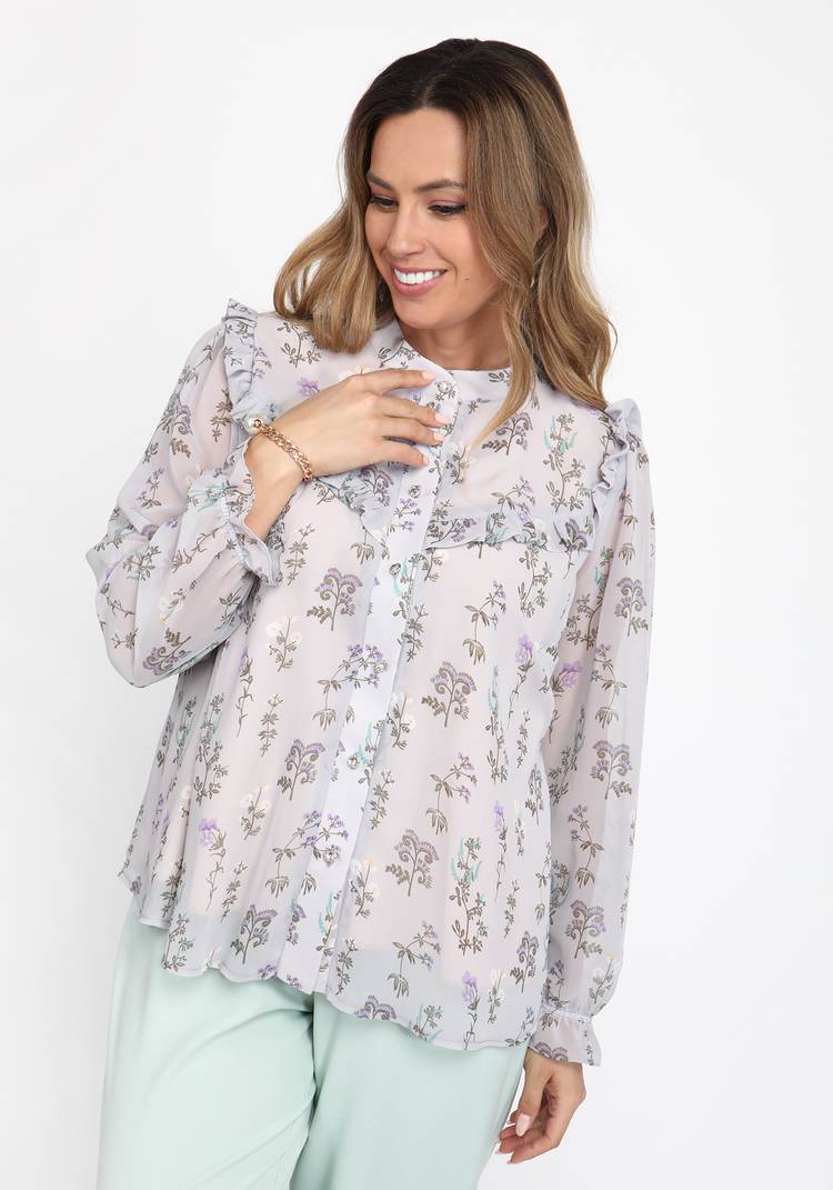 Блуза Пение птиц шир.  750, рис. 9