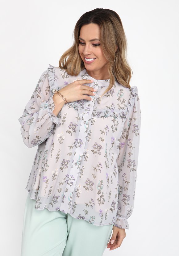 Блуза Пение птиц шир.  580, рис. 9