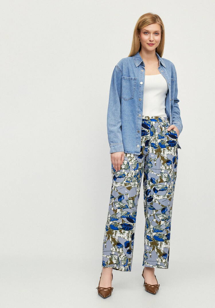 Брюки Калейдоскоп лепестков шир.  750, рис. 6