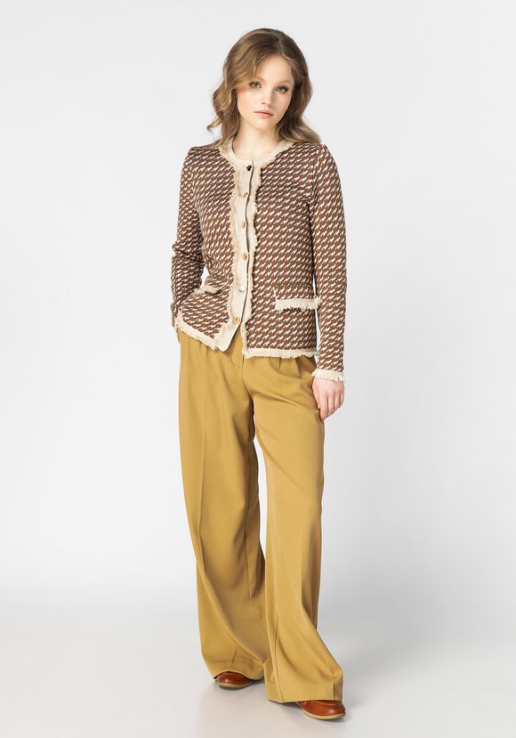 Пиджак женский с отделкой из бахромы шир.  580, рис. 10