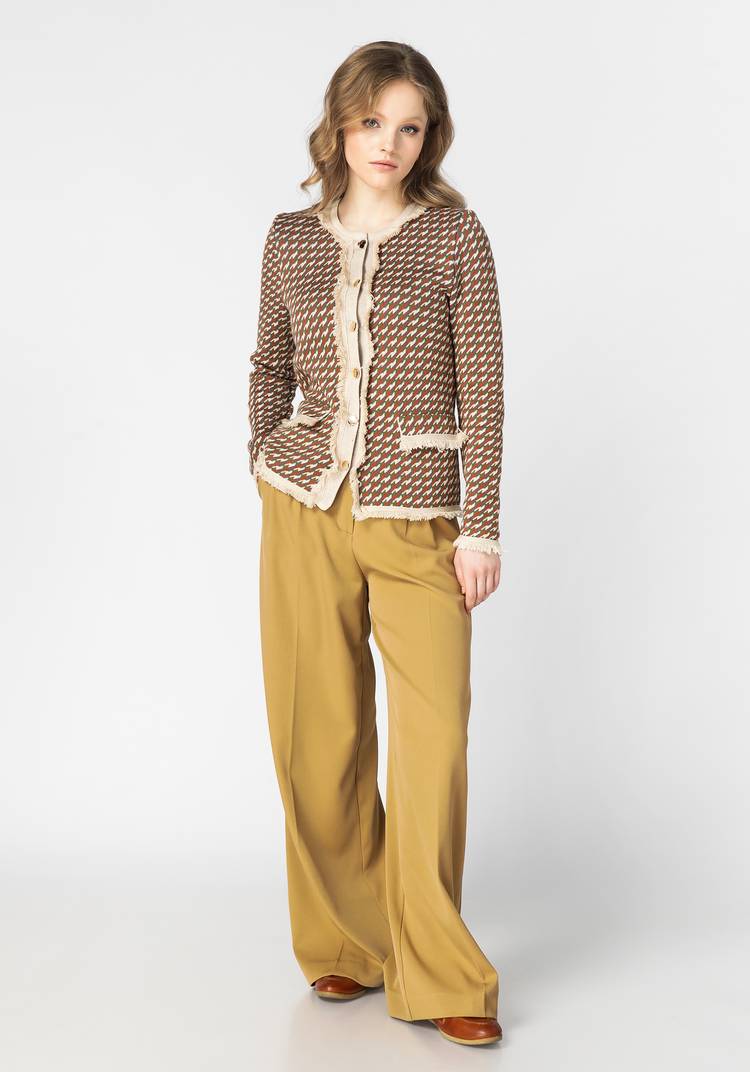 Пиджак женский с отделкой из бахромы шир.  750, рис. 10