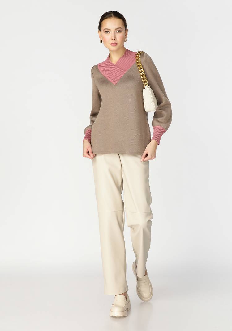 Джемпер женский с широким воротом шир.  750, рис. 9