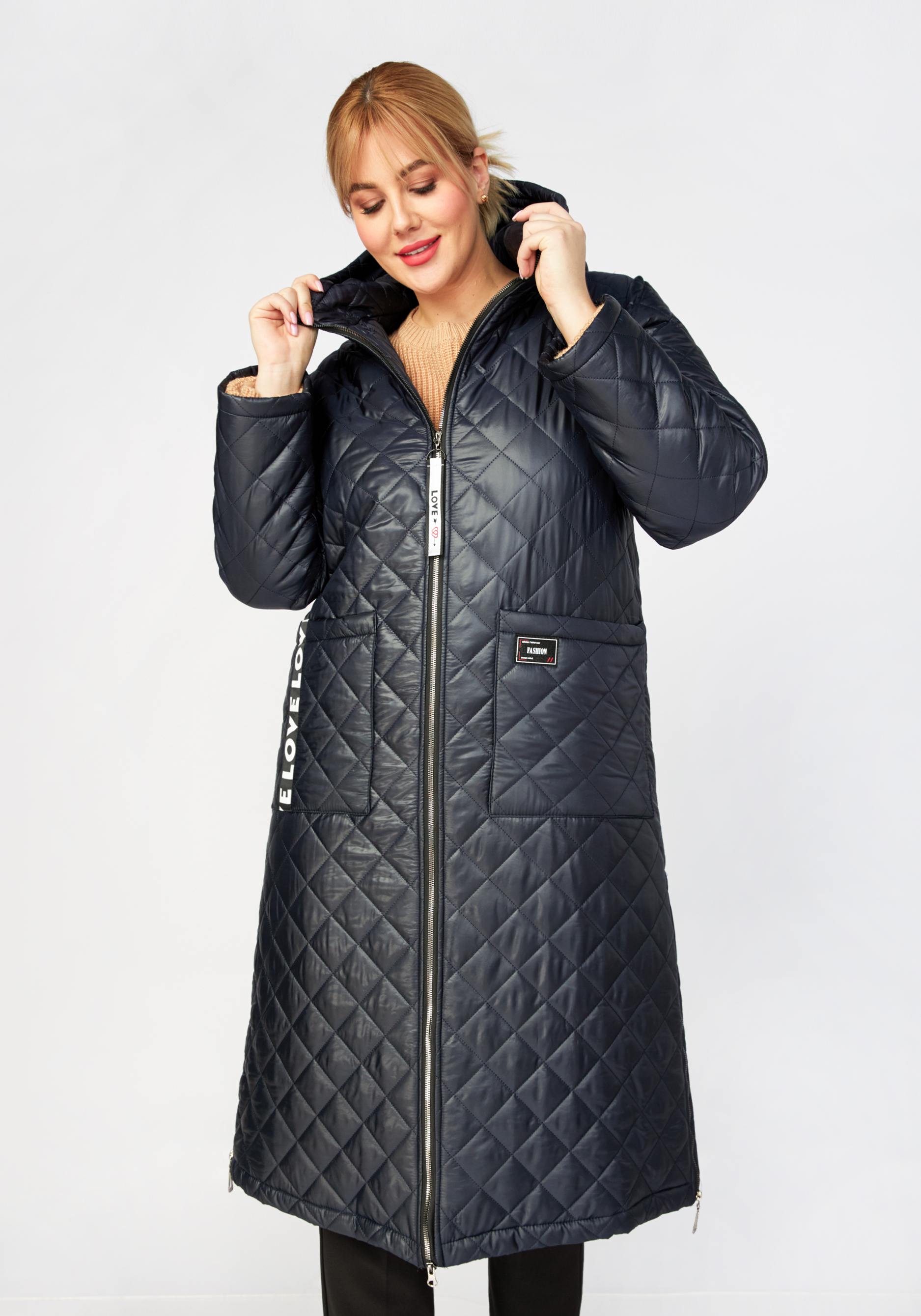 Пальто длинное с капюшоном Bianka Modeno, цвет бежевый, размер 50