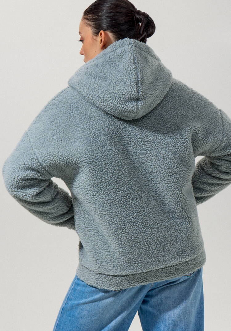 Толстовка тедди с капюшоном шир.  750, рис. 34