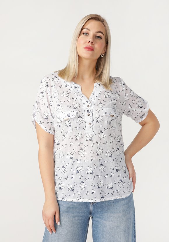 Блуза Солнечный сад шир.  580, рис. 5