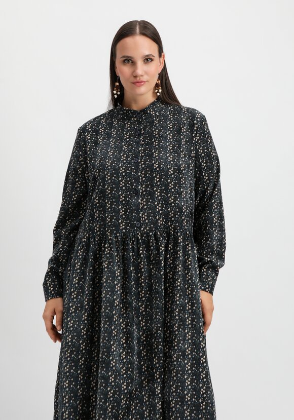 Платье оверсайз с принтом мильфлер шир.  580, рис. 11