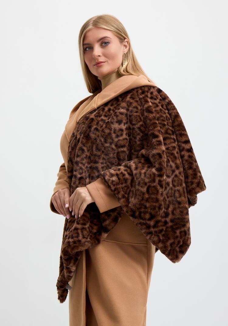 Платок меховой Леопард шир.  750, рис. 2