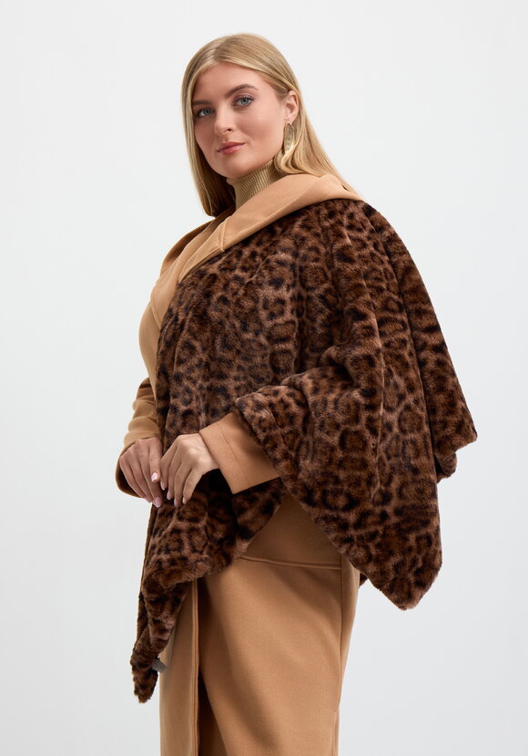 Платок меховой Леопард шир.  580, рис. 2