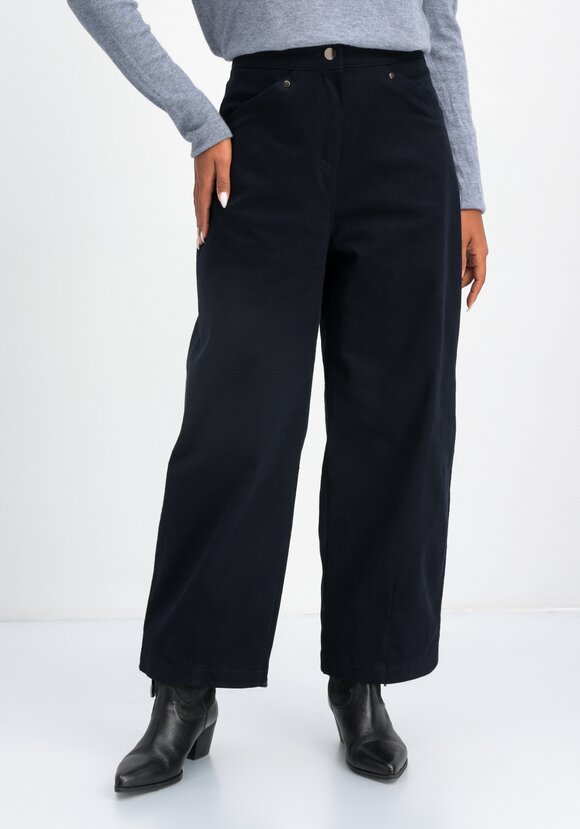 Брюки широкие с оригинальными карманами шир.  580, рис. 1