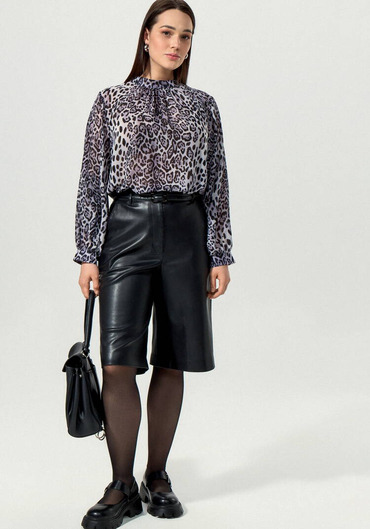 Блуза с принтом леопард шир.  750, рис. 8