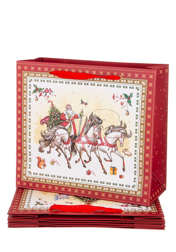 Комплект из 4-х бумажных пакетов Новый Год! шир.  580, рис. 1