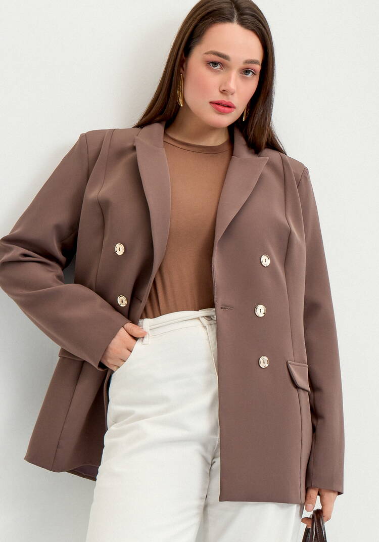 Пиджак двубортный шир.  750, рис. 18