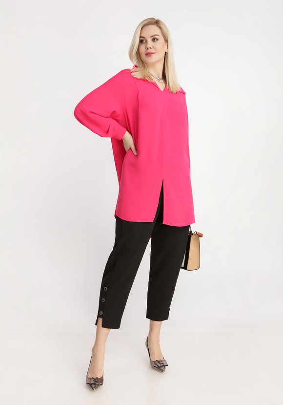 Туника А-силуэта с разрезами шир.  580, рис. 1