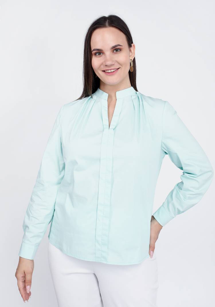 Рубашка с воротником стойка шир.  750, рис. 9