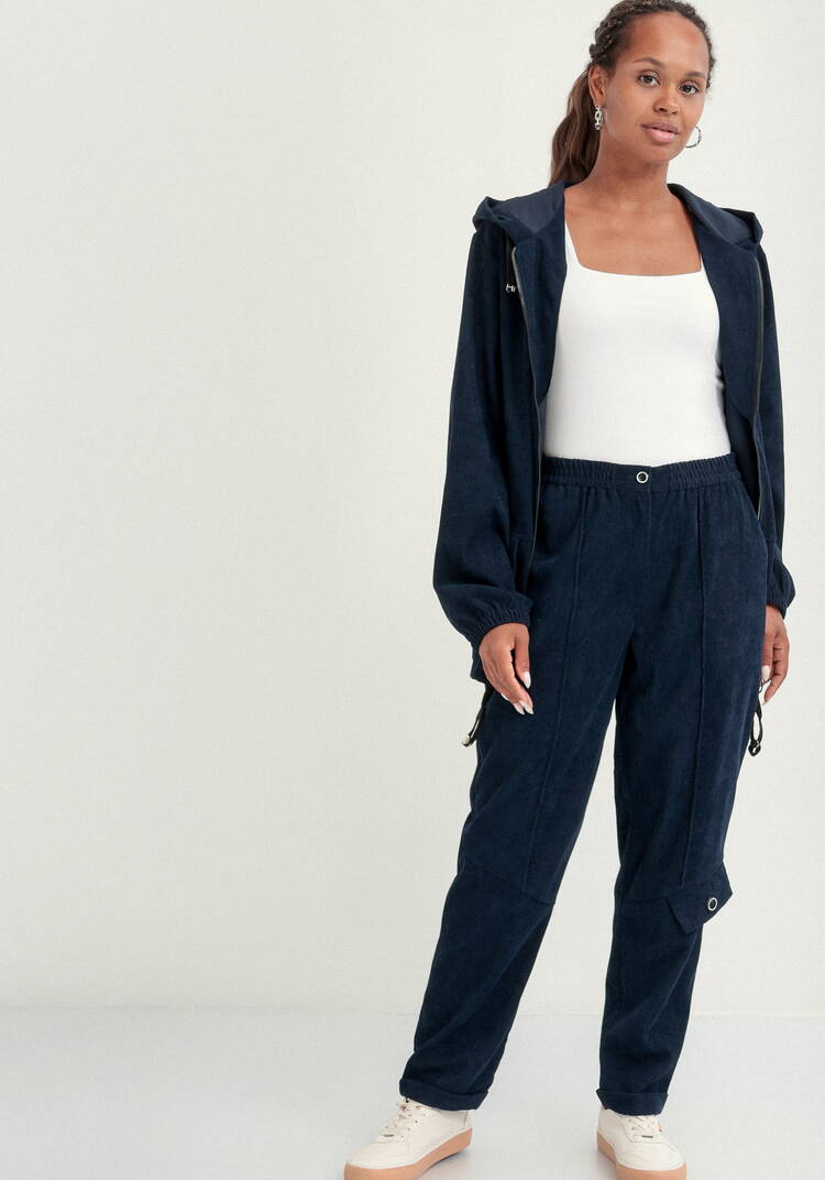 Брюки бананы вельветовые на резинке шир.  750, рис. 24