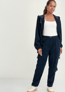 Брюки бананы вельветовые на резинке