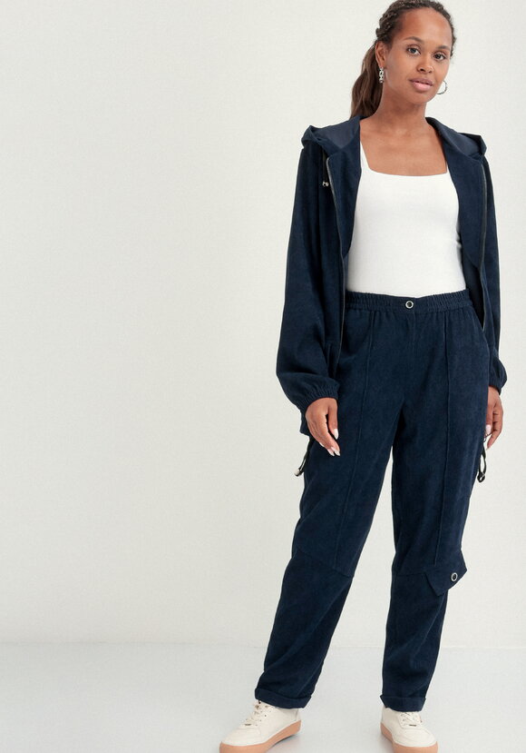 Брюки бананы вельветовые на резинке шир.  580, рис. 24