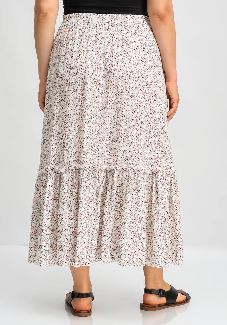 Юбка на резинке и с воланом по низу шир.  750, рис. 20