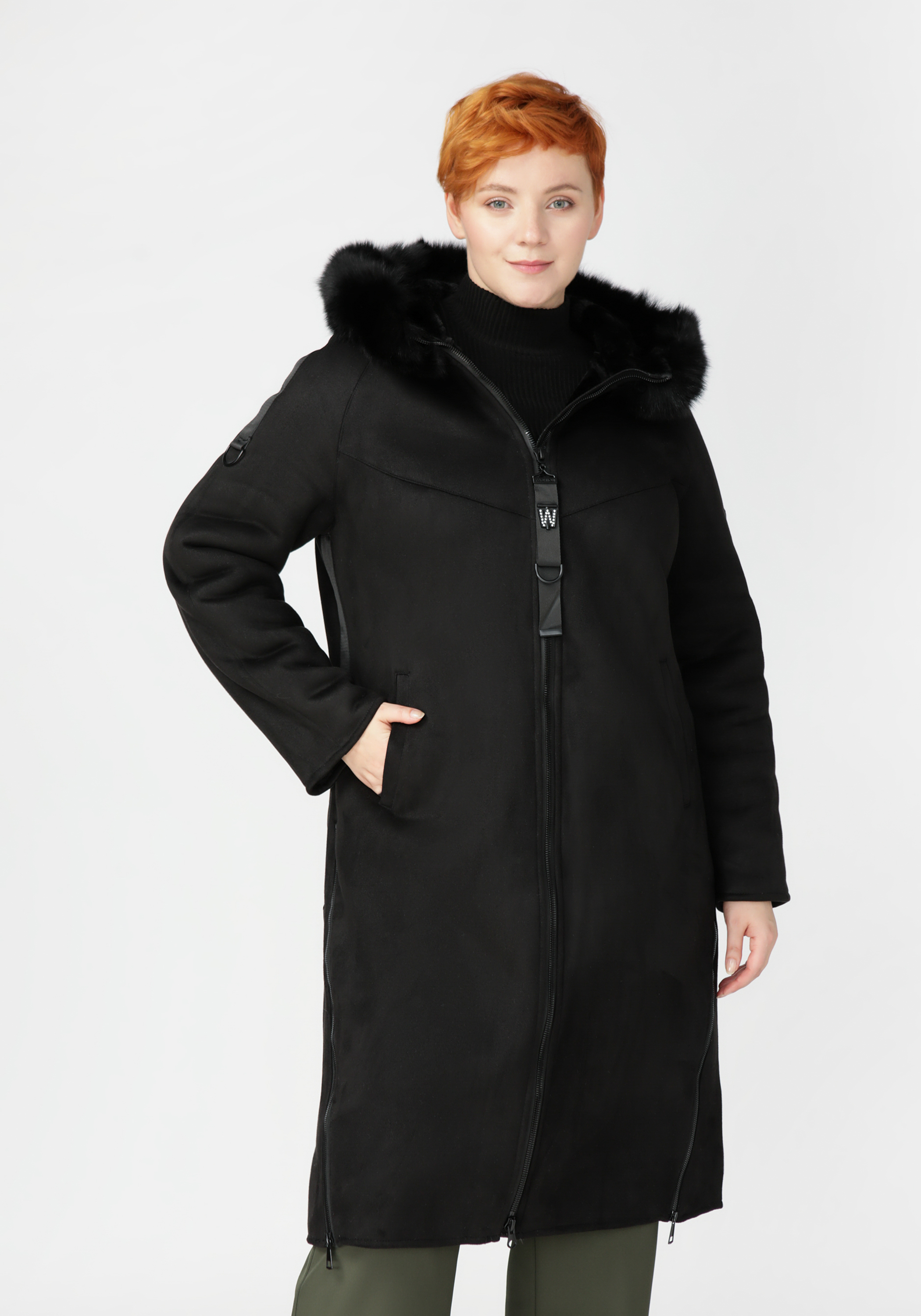 

Пальто дубленое "Сакура", Черный