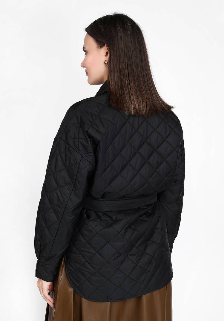 Куртка стеганая с карманами и поясом шир.  750, рис. 14