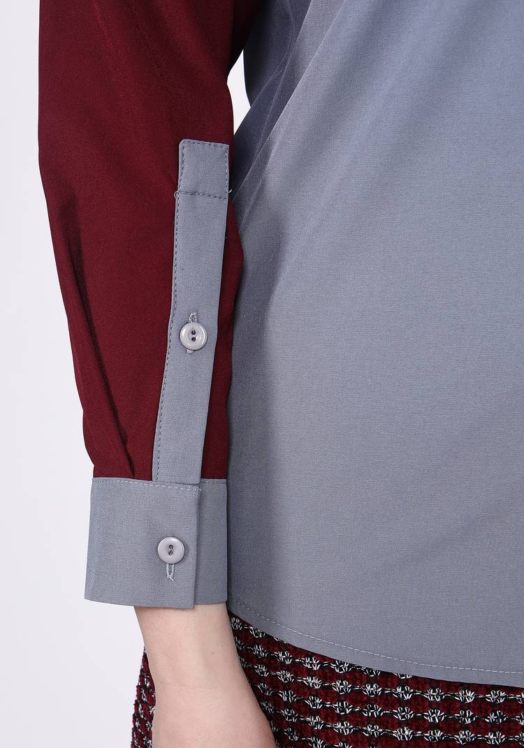 Рубашка из комбинированной ткани шир.  750, рис. 13