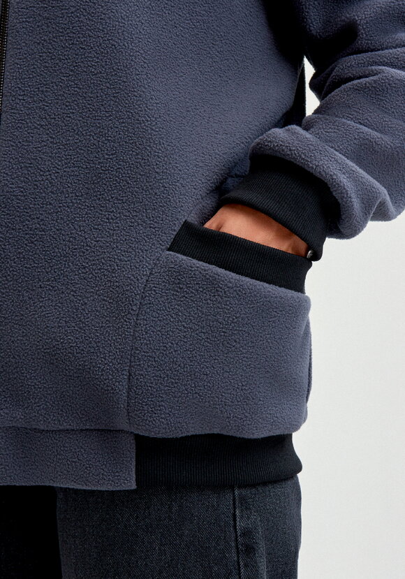 Бомбер на молнии с рибаной шир.  580, рис. 22