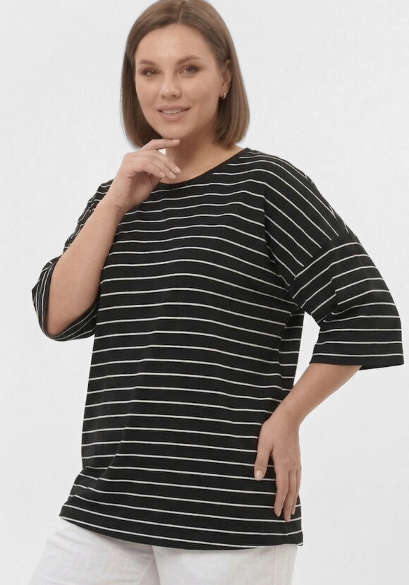 Футболка с опущенным плечом и строчкой шир.  580, рис. 5