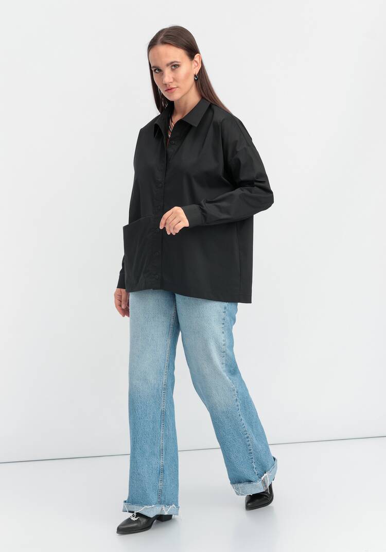 Рубашка с объемным карманом шир.  750, рис. 26