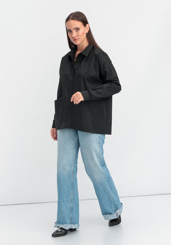 Рубашка с объемным карманом шир.  580, рис. 26