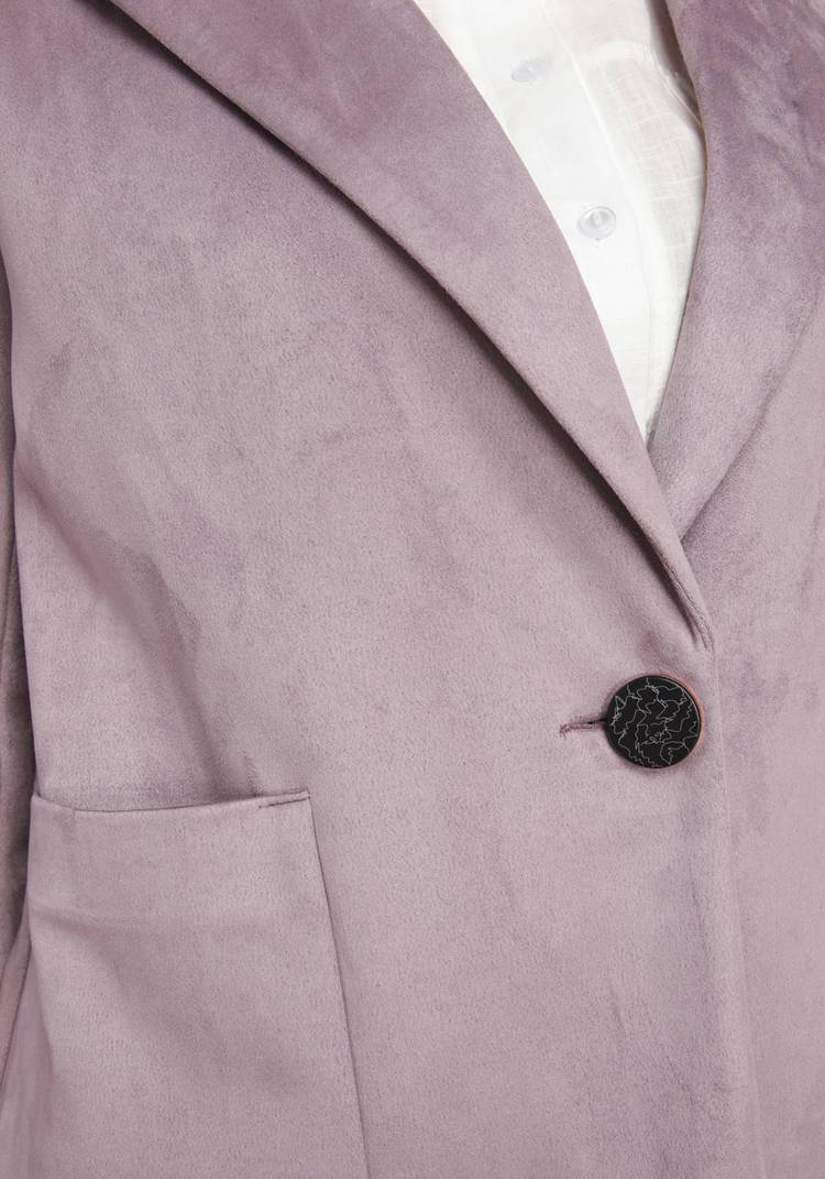 Жакет женский из эко-замши с перфорацией шир.  750, рис. 8