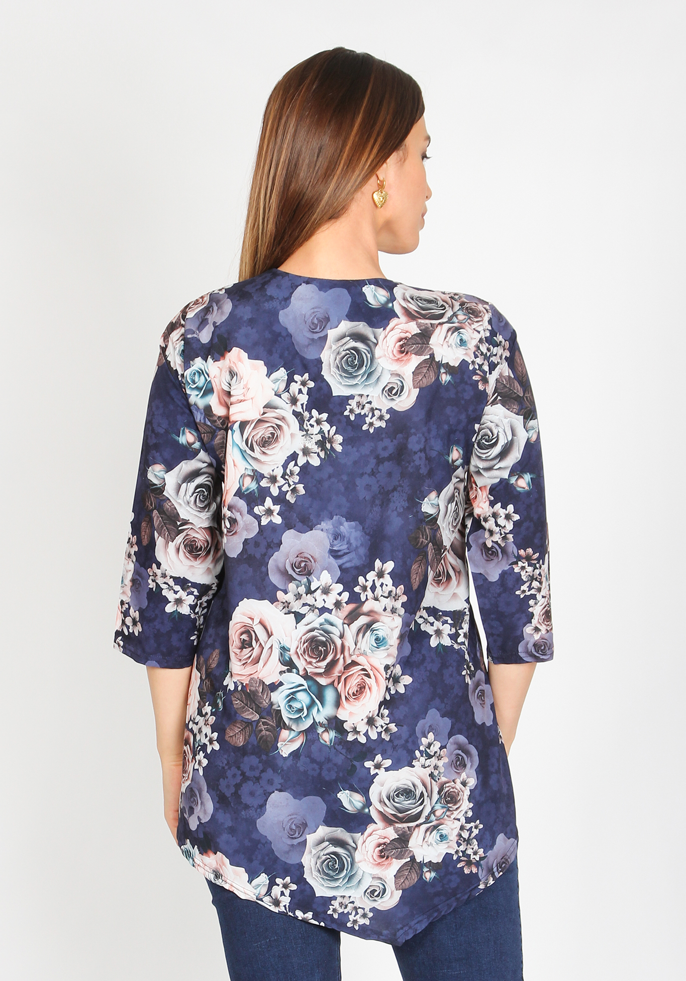 Блуза женская "Букет цветов", размер 52 - фото 7