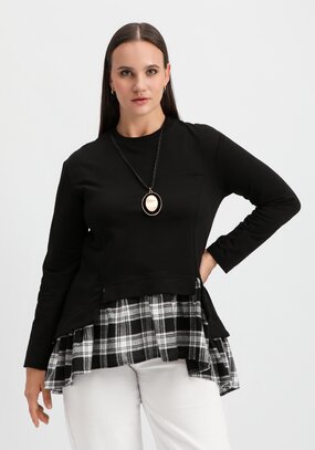 Туника многослойная свободного кроя