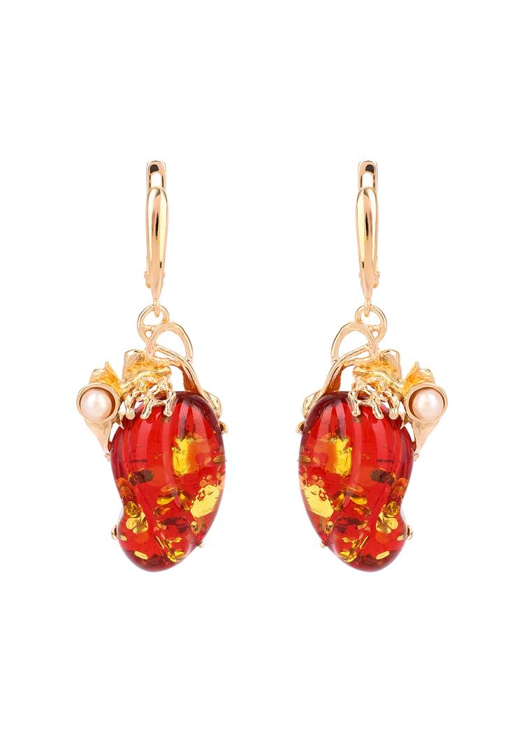 Серьги серебряные Модерн шир.  750, рис. 1