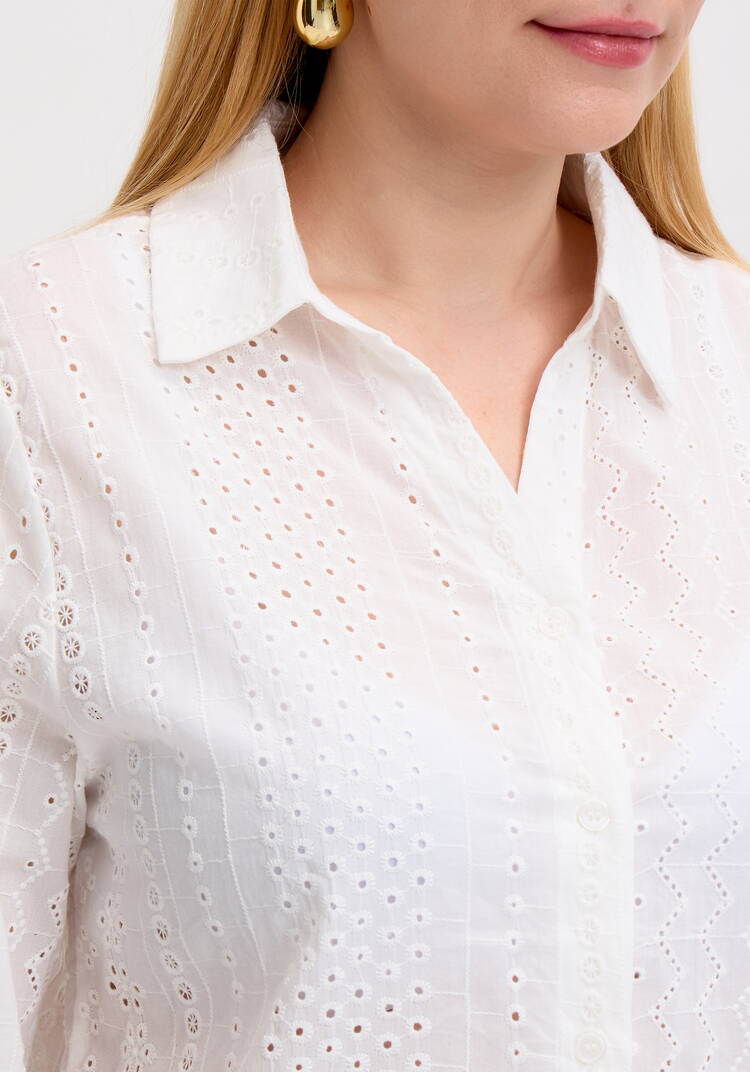 Блуза из шитья с рукавом 3/4 шир.  750, рис. 5