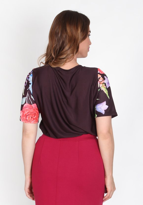 Блуза Цветочная серенада шир.  580, рис. 18