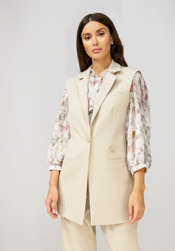 Жилет однобортный шир.  580, рис. 11