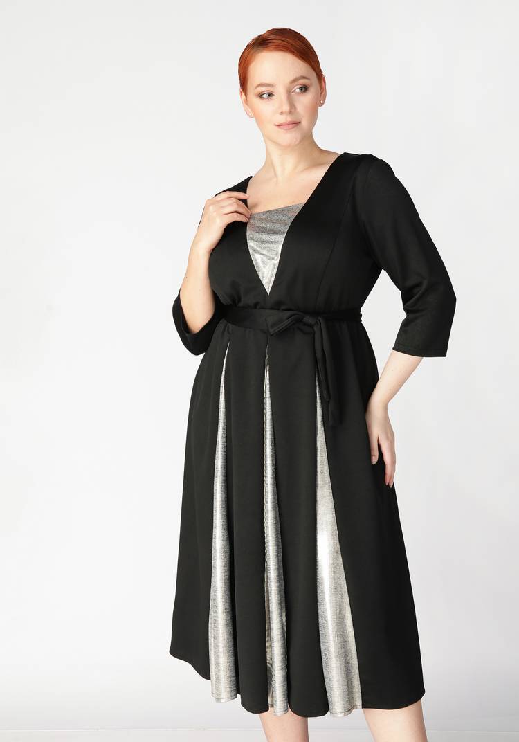 Платье с мерцающими складками шир.  750, рис. 6