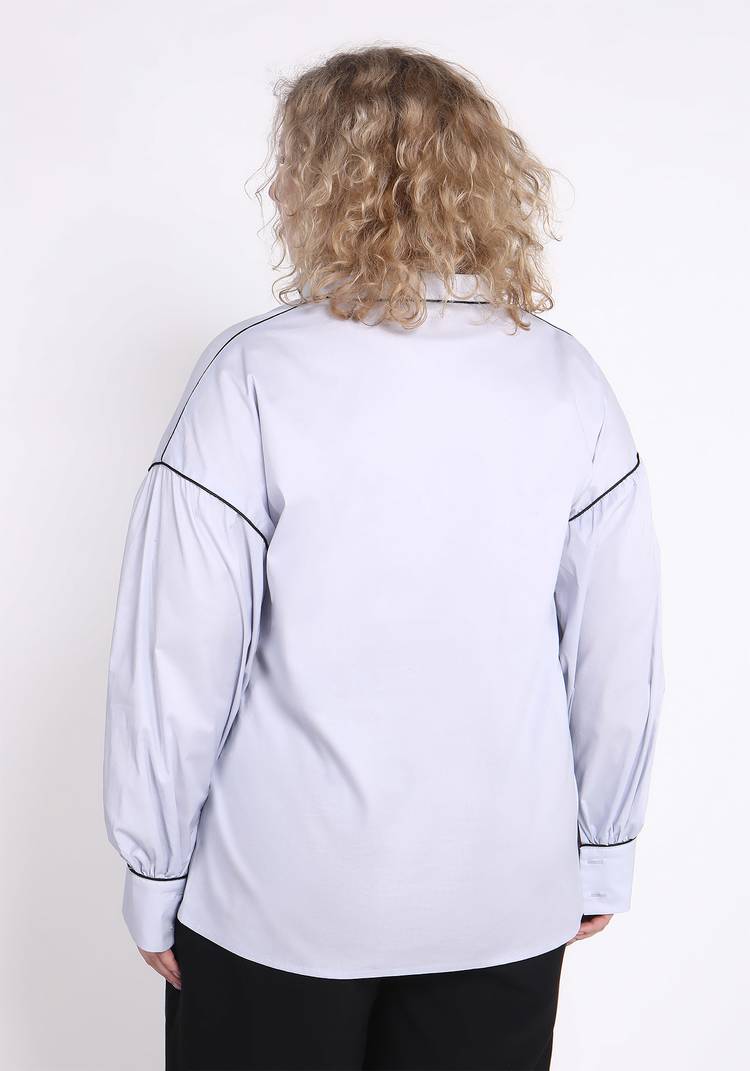 Блуза с отделкой кантом шир.  750, рис. 4