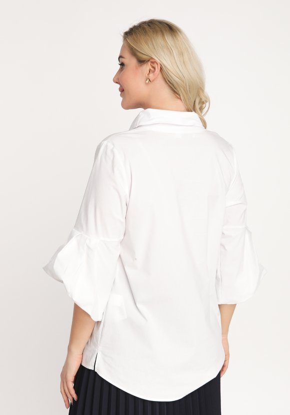 Блуза с декоративной цепочкой шир.  580, рис. 2