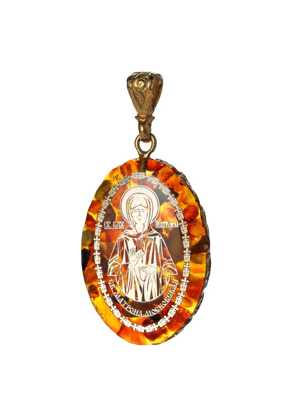 Подвеска-иконка из янтаря шир.  580, рис. 9