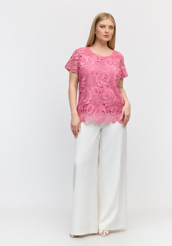 Блуза ажурная свободного кроя шир.  580, рис. 2