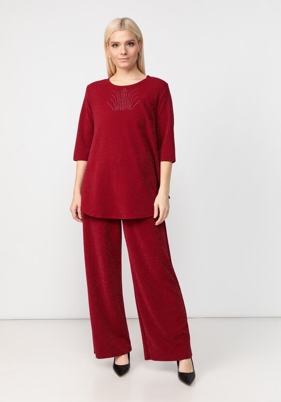 Брюки свободного кроя с метанитью шир.  580, рис. 11