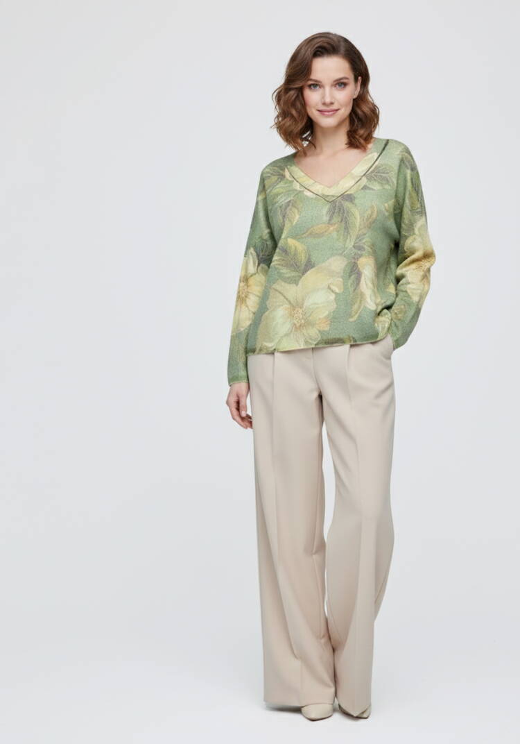 Джемпер с принтом Евдокия шир.  750, рис. 6