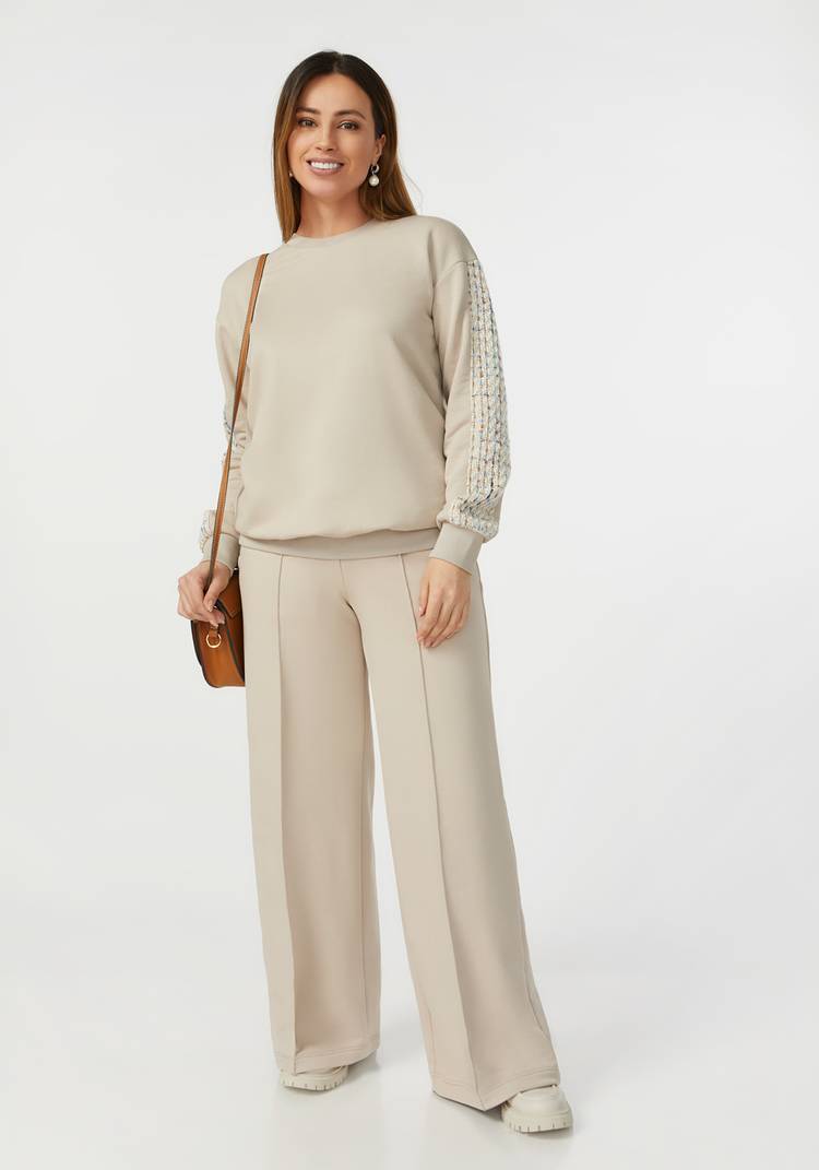 Свитшот со вставками на рукавах шир.  750, рис. 12