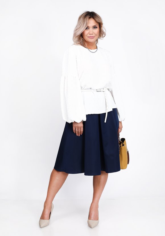 Блуза фактурная с объемным рукавом шир.  580, рис. 1