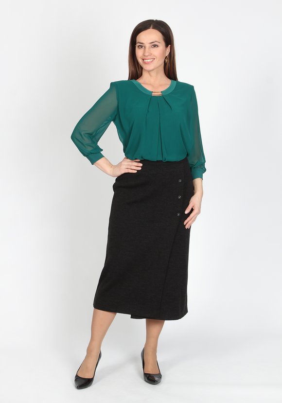 Юбка Марго из шерсти шир.  580, рис. 9